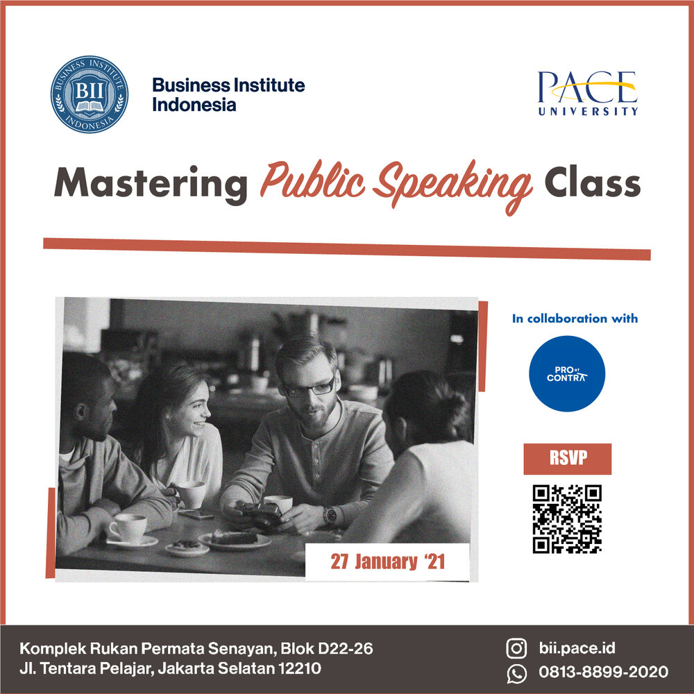 Free Workshop “Master Public Speaking Class with Pro et Contra”